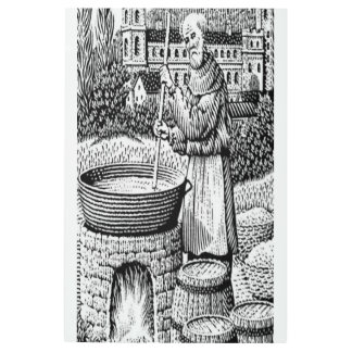 "Medieval beer & ale brewing" Metal Print