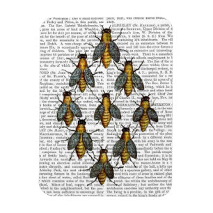 Medieval Bees 2 Magnet