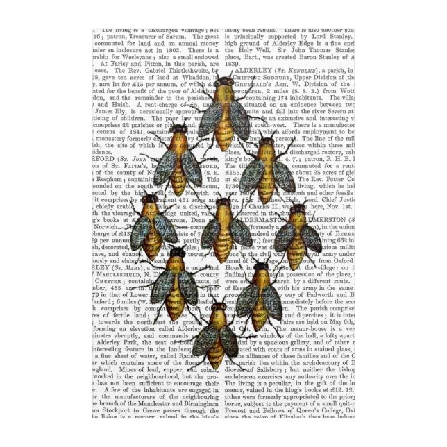 Medieval Bees Acrylic Print (Front)