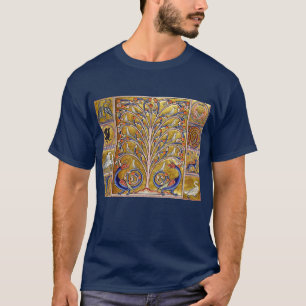 MEDIEVAL BESTIARY,BIRDS ON TREE OF LIFE,DRAGONS T-Shirt