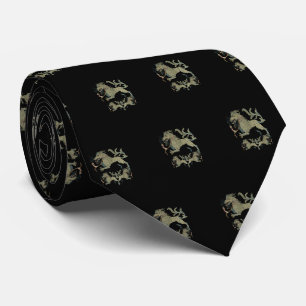 Medieval Bestiary Black Switzerland Neck Tie