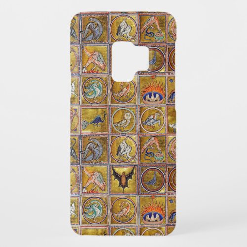 MEDIEVAL BESTIARY FANTASTIC ANIMALSGOLD RED BLUE Case_Mate SAMSUNG GALAXY S9 CASE