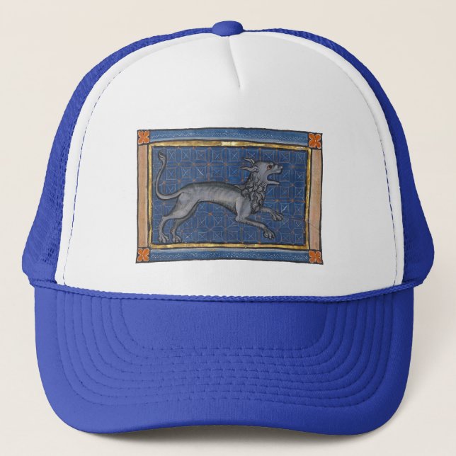 Medieval Bestiary Hyena c. 1270 Trucker Hat (Front)