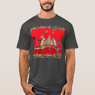 MEDIEVAL BESTIARY MAKING MUSIC,Rabbit,Dog Red T-Shirt