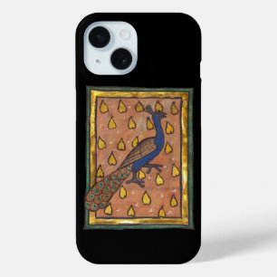 Medieval Bestiary Peacock c. 1270 iPhone 15 Case