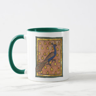 Medieval Bestiary Peacock c. 1270 Mug