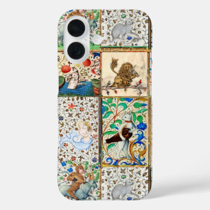 MEDIEVAL BESTIARY PLAYING MUSICAL INSTRUMENTS iPhone 16 CASE