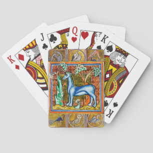 MEDIEVAL BESTIARY,UNICORN,FANTASTIC ANIMALS  POKER CARDS