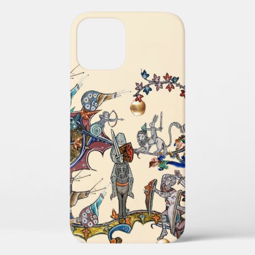 MEDIEVAL BESTIARY WAR KNIGHTSGIANT SNAILS Ivory iPhone 12 Case