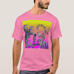 MEDIEVAL BESTIARY WAR, KNIGHTS,GIANT SNAILS Pink T-Shirt