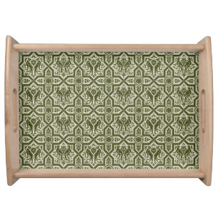 Medieval Birds and Hounds Serving Tray
