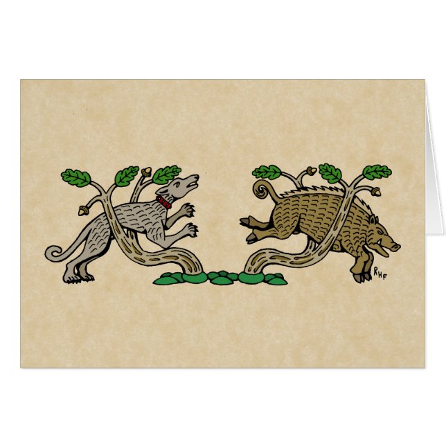 Medieval Boar Hunt Cards (Front Horizontal)