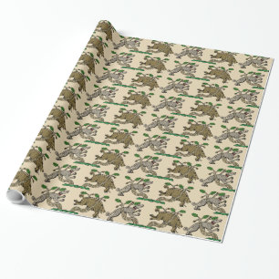 Medieval Boar Hunt Wrapping Paper
