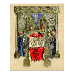 Medieval Book of Alchemy Photo Print