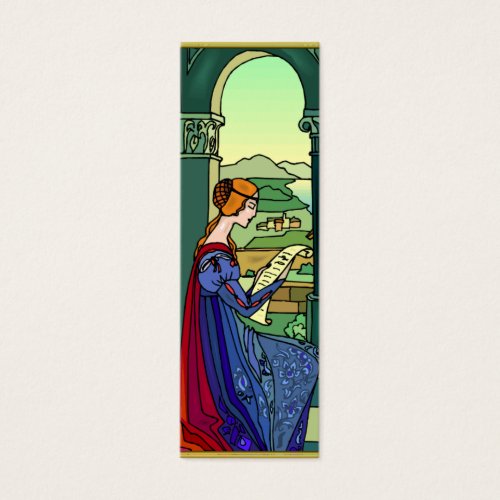 Medieval Bookmark Card Business Card Templates