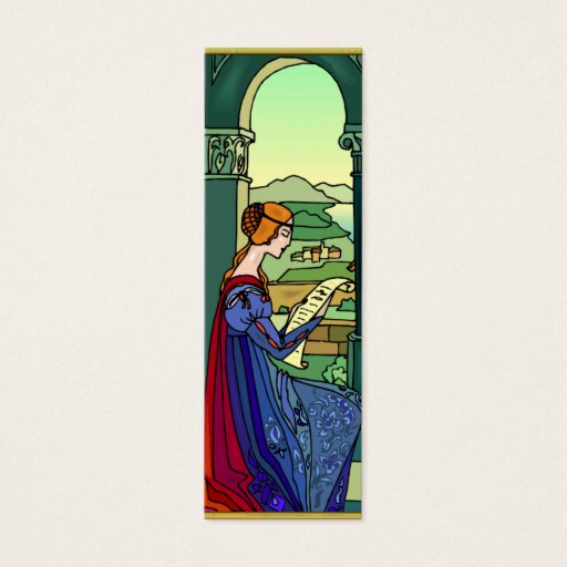 Customizable Medieval Bookmark Card Business Card Templates