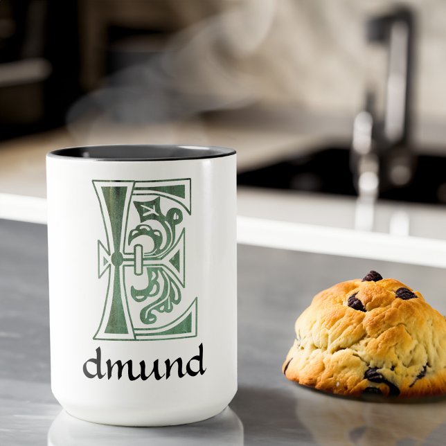 Medieval Botanical Decorative Capital E Mug (Creator Uploaded)