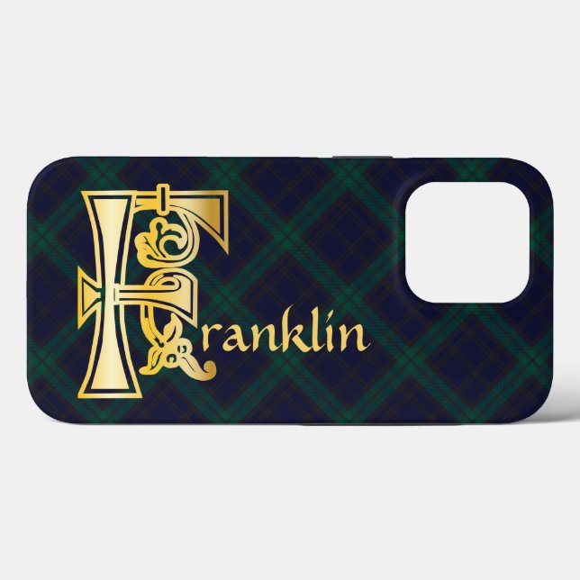 Medieval Botanical Decorative Capital F Case-Mate iPhone Case (Back (Horizontal))