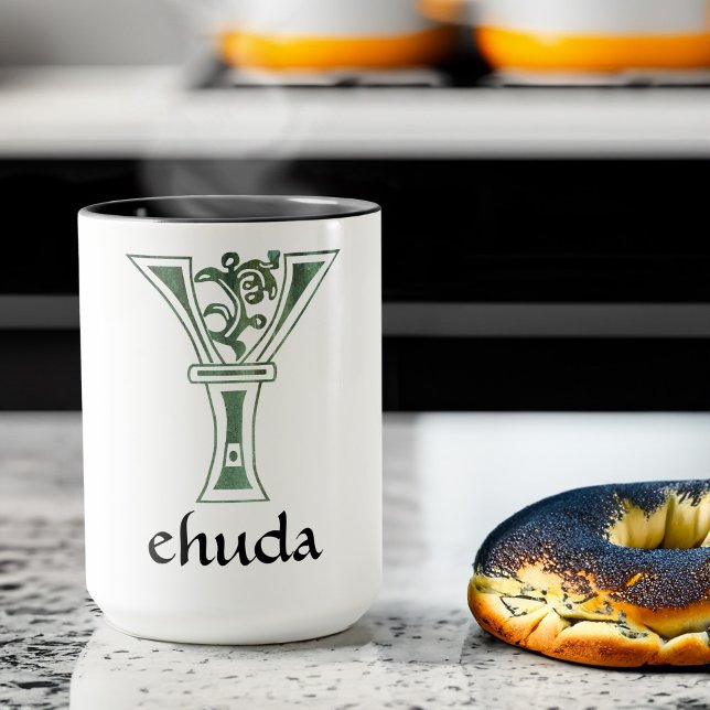 Medieval Botanical Decorative Capital Y Mug (Creator Uploaded)