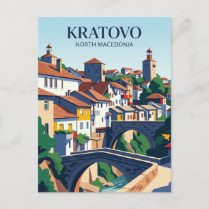 Medieval Bridges and Towers North Macedonia Postcard
