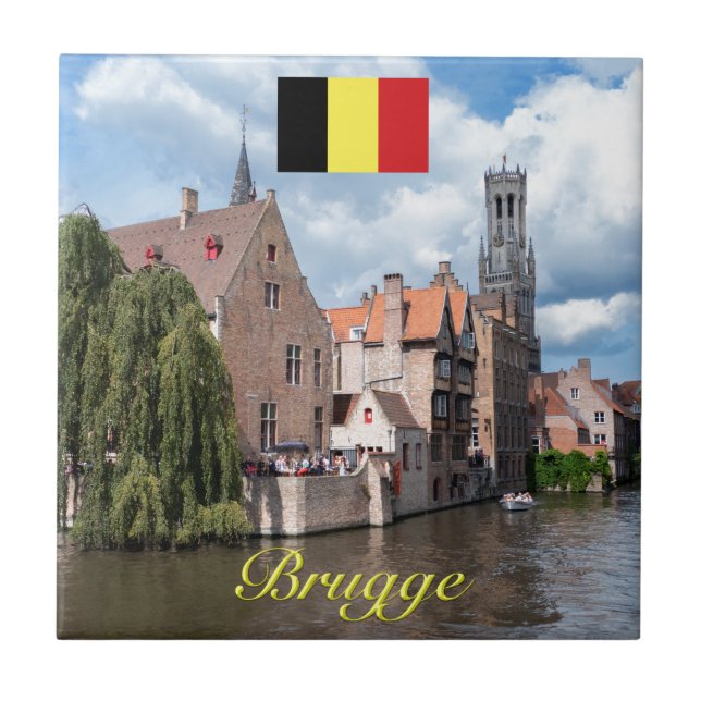 Medieval Brugge - Pro Photo Ceramic Tile (Front)