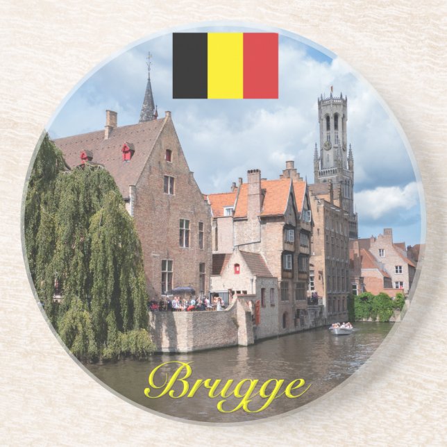 Medieval Brugge - Pro Photo Coaster (Front)