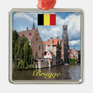Medieval Brugge - Pro Photo Metal Ornament