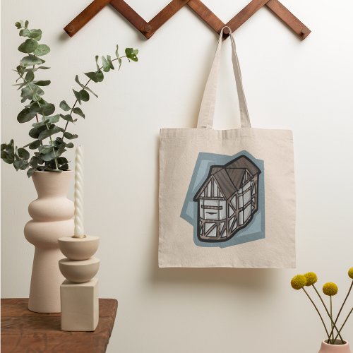 Medieval Building Architecture Tote Bag