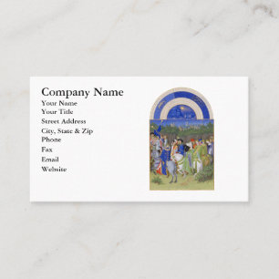 Medieval Calendar May Taurus & Gemini Business Card