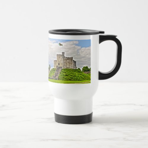 Medieval Cardiff Castle Ruins _ Wales UK Travel Mug