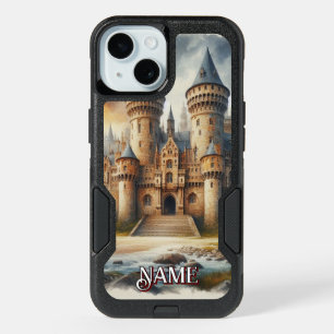 Medieval Castle at Sunset with Atmospheric Skies iPhone 15 Case