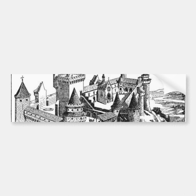 Medieval Castle Bumper Sticker (Front)