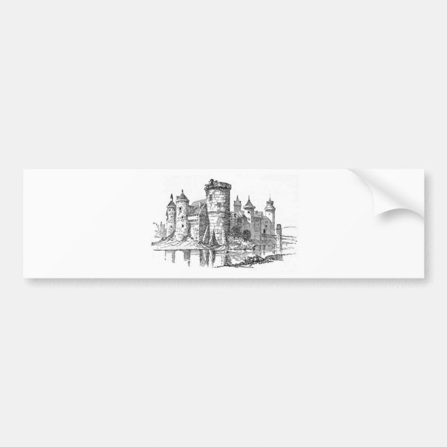 Medieval Castle Bumper Sticker (Front)