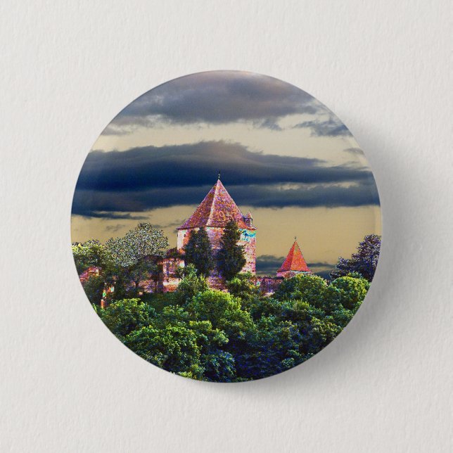medieval castle button (Front)