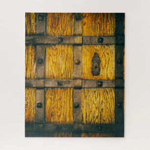 Medieval castle gate close-up. jigsaw puzzle