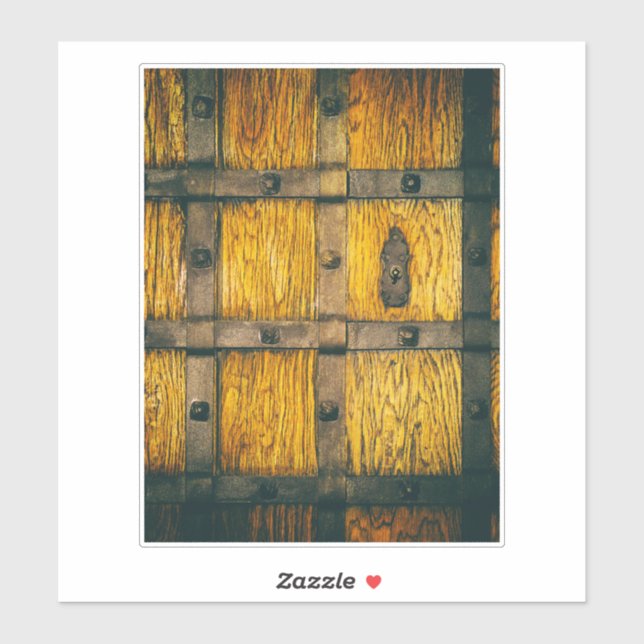 Medieval castle gate close-up. sticker (Sheet)