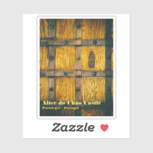 Medieval castle gate close-up sticker
