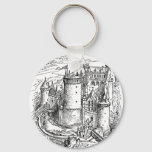 Medieval Castle Keychain at Zazzle
