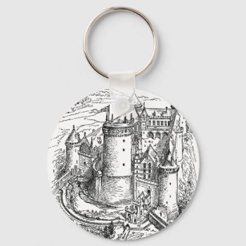 Medieval Castle Keychain by monstervox at Zazzle