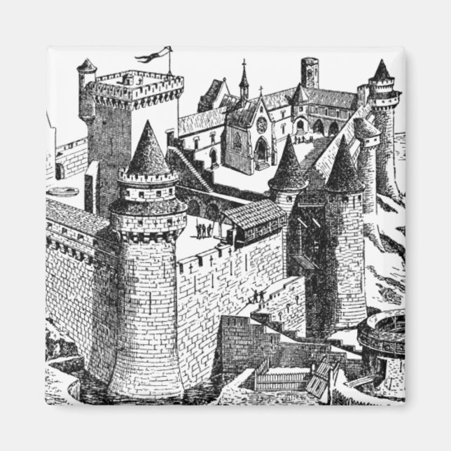 Medieval Castle Magnet (Front)