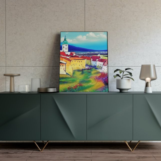 Medieval Castle Nitra Art Painting Poster (Creator Uploaded)