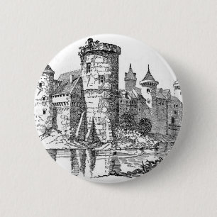 Medieval Castle Pinback Button