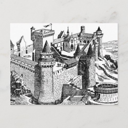 Medieval Castle Postcard
