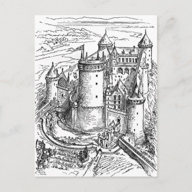 Medieval Castle Postcard (Front)