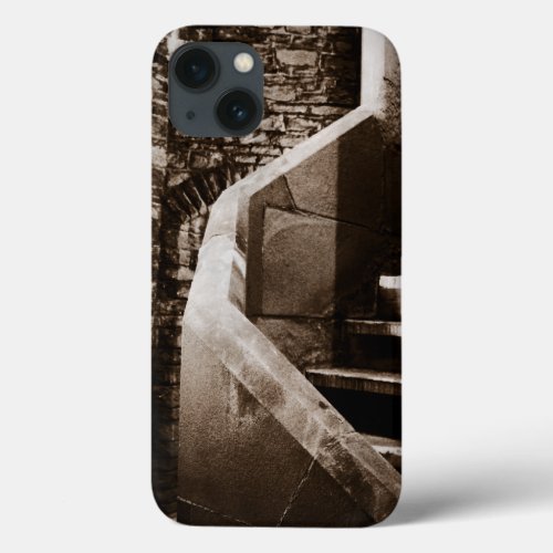 Medieval Castle Stairs of Cardiff Wales iPhone 13 Case