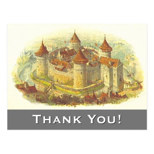medieval_castle_thank_you_postcard-r0181