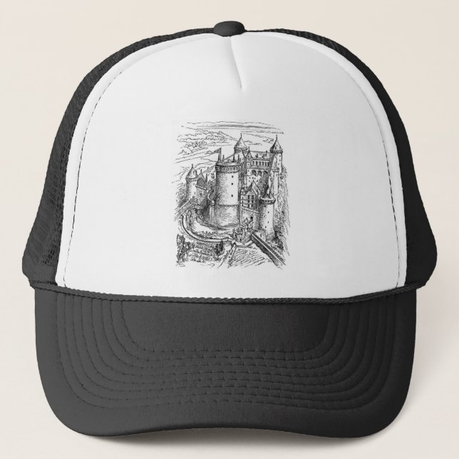 Medieval Castle Trucker Hat (Front)