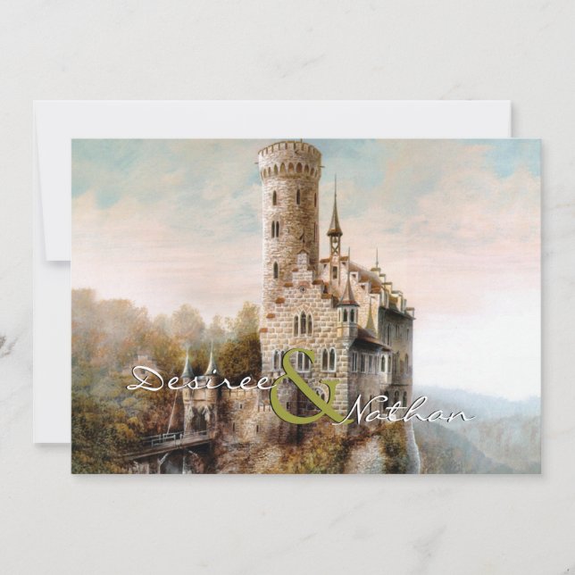 Medieval Castle Wedding Invitation (Front)