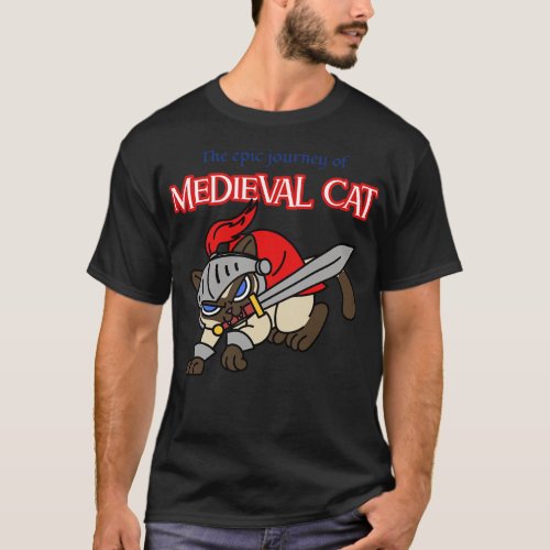 Medieval Cat Funny Cats Cat Lover Cute Cats T_Shirt