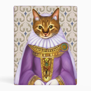 Medieval Cat Maiden Mini Binder